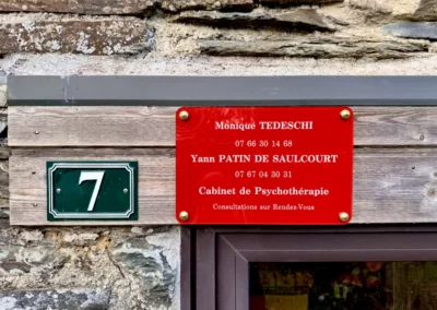 Mon chemin 2 Plaque professionnelle